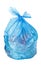 Blue garbage bag