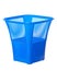 Blue garbage basket