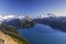 Blue Garibaldi Lake Snowy Mountains Panorama Ridge Landscape BC Canada