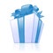 Blue gift box