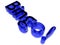 Blue glass bingo logo