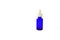 blue glass bottles.A bottle with a pipette, isolated on a white background. glass container for cosmetic skin care products.