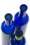 Blue Glass Bottles - Tops