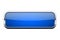 Blue glass button. Shiny rectangle 3d web icon