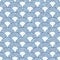 Blue glittering semicircle seamless pattern