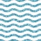 Blue glittering waves seamless pattern