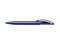 Blue glossy plastic ballpoint pen