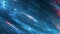 Blue glowing nebula closeup abstract background