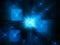 Blue glowing quantum processors