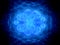 Blue glowing unknown virus