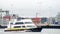 Blue and Gold Fleet vessel ZELINSKY passing the Port of Oakland.