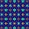 Blue gold jewish star snowflake pattern