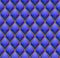 Blue with Gold Quilted Leather Seamless Background