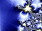 Blue and Gold Star Background Fractal