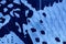 Blue gradient background with leopard print, trendy leopard pattern