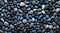 Blue and gray pebbles background.