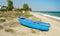 Blue greek fisherman boat