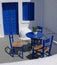 Blue Greek veranda