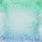 Blue green background with white grunge texture on borders, abstract messy beachy design