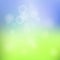 Blue and green colors with spots light, spring or summer background