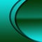 Blue-green gradient background with curved shaded lines.