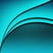 Blue-green gradient background with curved shaded lines.