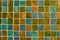 Blue and Green Multi Color Tile Mosaic