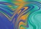 Blue Green and Orange Ripple Lines Background