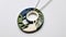 Blue And Green Pendant With Curved Design By Jon Mcnaught