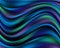 Blue, green and purple wavy lines