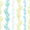 Blue green seaweed vines seamless pattern