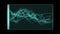 Blue-Green Tinted Illustrated Waveform Heads Up Display Panel