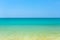 Blue green turquoise tropical sea