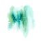 Blue and green watery illustration. Abstract watercolor hand drawn image.