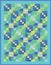 Blue, Green and Yellow Quilt