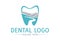Blue and Grey Tooth Dental Clinic Nature Hill Logo Design
