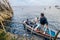 Blue Grotto â€œGrotta Azzurraâ€ on the island of Capri, Italy