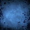 Blue grunge background with splatters