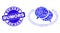 Blue Grunge Rumors Stamp and Social Network Messages Mosaic