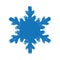 Blue grunge style flat brush happy new year snowflake