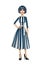 Blue Haired Dress Me up Doll