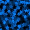 Blue Halftone Modern Design Backdrop. Dark Azure Bright Christmas