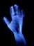 Blue hand,