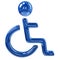 Blue handicap icon