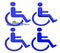 Blue Handicap icons