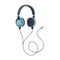 blue headphones design
