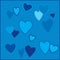 Blue hearts