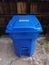 Blue Heavy Duty Recycling Garbage Can