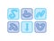 Blue Hebrew congrats, Hand written Hebrew Mazal tov greeting letters blocks. Translation: congratulations