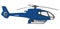 Blue helicopter illustration